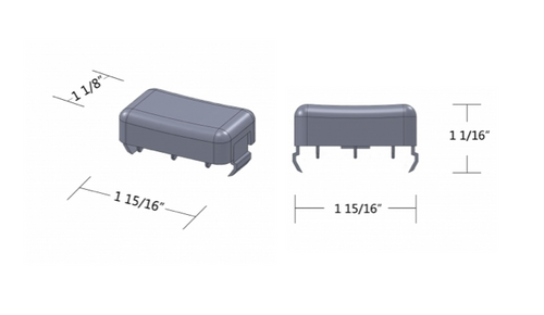 Volvo Switch Plug Cover - Plain (Card of 2)