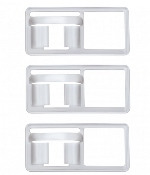 Chrome Toggle Switch Trim For Freightliner - Old Style (Card of 3)