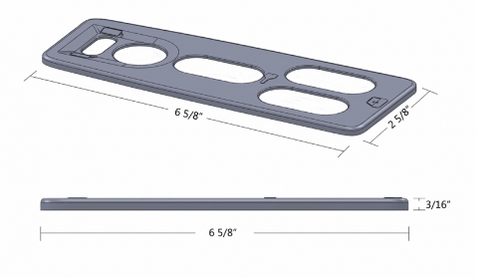 Chrome Window Switch Cover For 2008-2017 Freightliner Cascadia - Driver-5 Openings