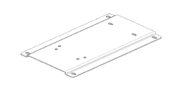 Adapter Plate fits Volvo, 2001 and newer For Standard Base Seat