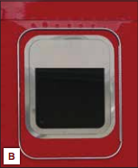 Sleeper Door Window 8” Chop Top Only (Each) fits Kenworth T680 & T880