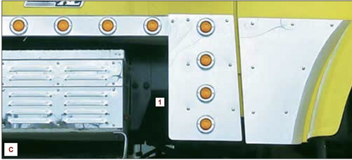 Cab extensions blank fits Freightliner Calssic