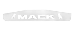Bottom Mud Flap Plate with Script fits Mack 18" (W) x 3" (H)