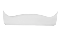 Bottom Mud Flap Plate with Script Long Horn 24" (W) x 6 1/4" (H) Chrome