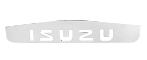 Descontinued. Bottom Mud Flap Plate with Script Isuzu 18" (W) x 3" (H