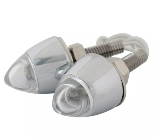 Lighted Bullet Fastener Set White