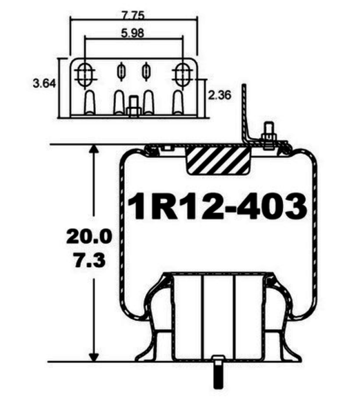 Goodyear Air Spring Rolling Lobe Airbag