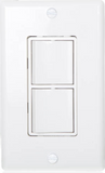 Single Pole Decorative Combination Switch White Wall Plates Included Maxxima
