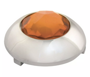 Button Cover With Amber Crystal Fits Kenworth