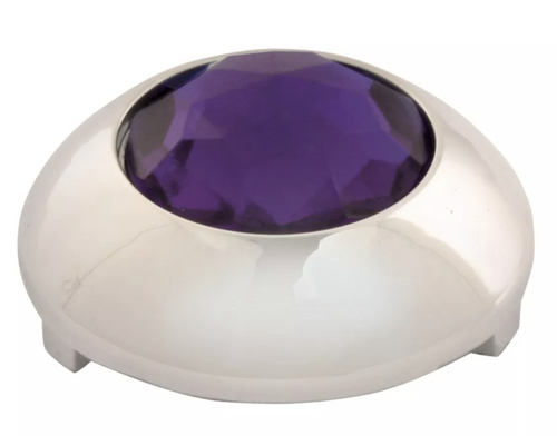 Button Cover With Purple Crystal fits Kenworth