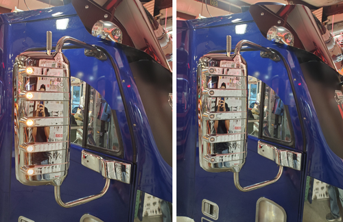 Chrome Mirror Cover with 3/4" Lights for Freightliner Century/Columbia/Coronado 2005-2013