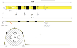 2” x 10 FT, winch strap wheel w/wire hooks (Box 1/8)