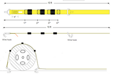2” x 10 FT, winch strap wheel w/wire hooks (Box 1/8)