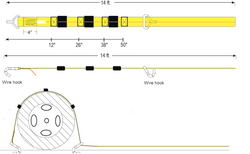 Wheel straps Assemblies  2” x 14 ft Winch strap (Box 1/8)