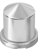 Pointed Chrome Plastic Push-On Lug Nut Cover 1/2'' & 13mm'' (10 pcs)