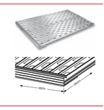 Deck Plate Steel Catwalk Length: 42" X 19 3/4" Fits Volvo VN & VNL Models