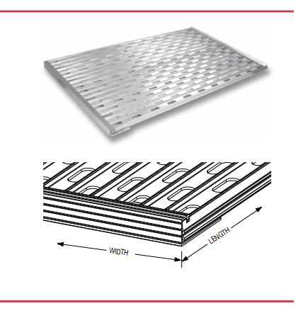 Deck Plate Steel Catwalk Length: 42" X 19 3/4" Fits Volvo VN & VNL Models