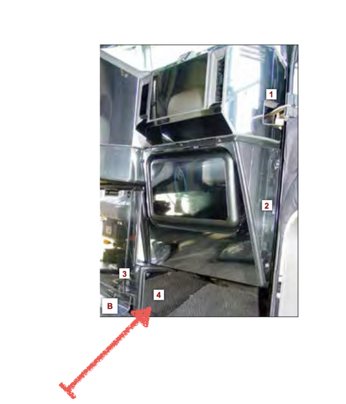 Passenger Side Lower Left Kick Panel fits Freightliner Classic/ FLD