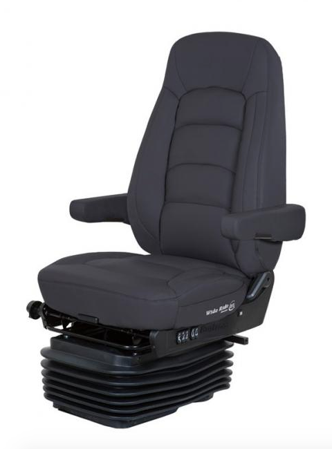 Seat Bostrom, LO (Low Profile), PRO wide ride + serta Black Ultra leather, L&R ARMS, High Back