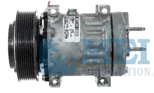 Sanden Compressor - Genuine OEM Grade Fits Kenworth T680, Peterbilt 579 8-Groove  Paccar 10.8L MX11, 12.9L MX13
