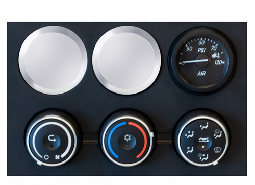Chrome Gauge Blank for 2018-2023 Freightliner Cascadia