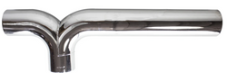 Premium 5” Chrome Y Pipe, Od/Od/Od  fits Freightliner