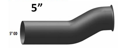 Turbo Exhaust Pipe w|Wth Pyro Aluminized fits Freightliner
