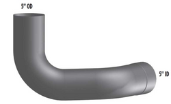 5” Aluminized 2-Bend Elbow fits Freightliner Century/Columbia