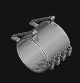 Lincoln Chrome 8” Extra Wide Frame Mount Clamp Fits Kenworth