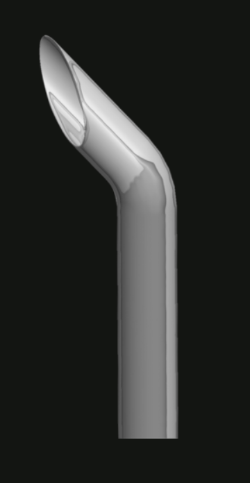 Lincoln Chrome Diablo Cut Stack 7” OD X 60” Left Side