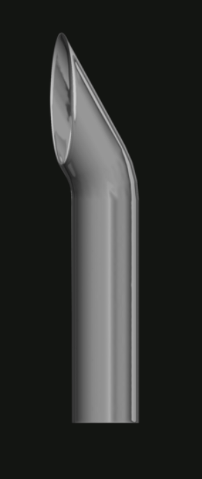 Lincoln Chrome Short 30 Cut Stack 7” OD X 64” Straight (No End Finish)