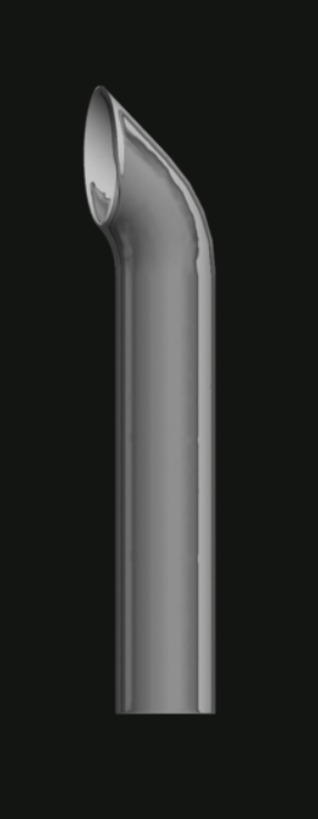 Lincoln Chrome West Coast Curve Cut 7” OD X 60” Straight (No End Finish)