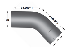 Premium 5" 45 Degree Exhaust Elbow 8" x 8" ID-OD Aluminized