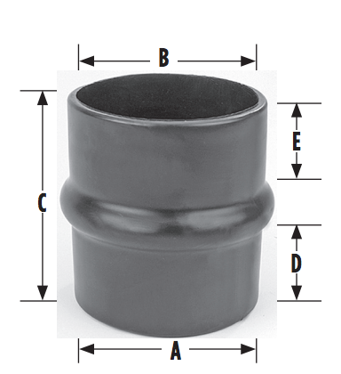 5" x 4" Air Intake Exhaust Rubber Reducer Hose