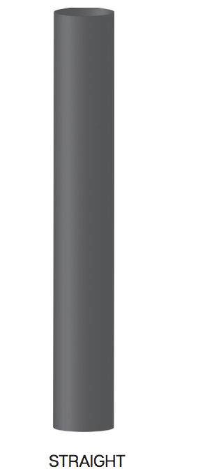 4" x 12" Straight Cut Aluminized Exhaust Stack ID End