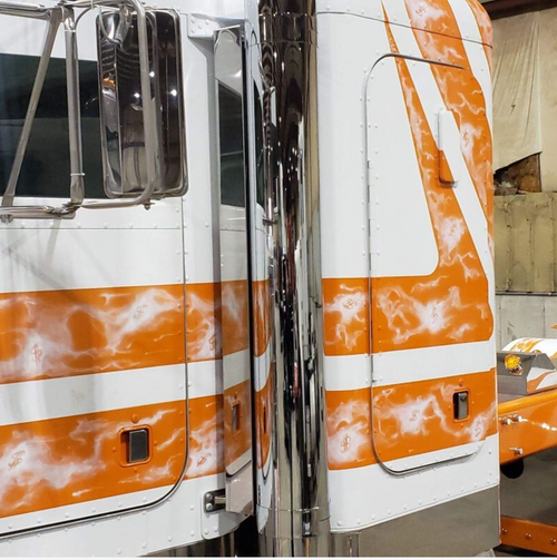 Lawless Filler Panels for Straight Pipe Conversion Exhaust Fits Peterbilt 52" or 55" Spool (Pair)