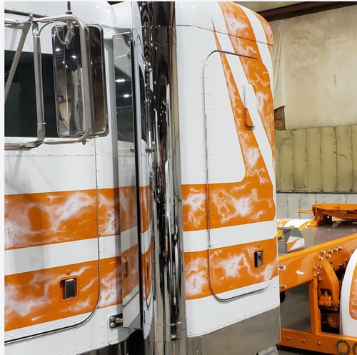 Lawless Filler Panels for Straight Pipe Conversion Exhaust Fits Peterbilt 52" or 55" Spool (Pair)