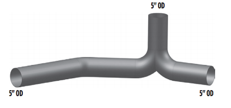 Exhaust Y Pipe Fits Peterbilt 377 & 379