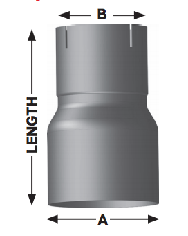 Reducer 7” Od 5” Id Chrome