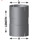 4" x 8" Exhaust Coupler ID-ID Aluminized