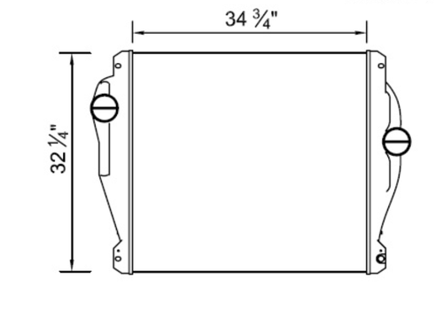 Charge Air Cooler fits Freightliner, Cascadia, Columbia 2008-2011
