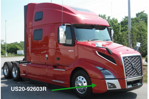 Corner Bumper Cover Fits Volvo VNL 2018-2024 PASSENGER