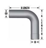4" Exhaust Elbow 90 Degree 12" x 12" ID-OD Aluminized