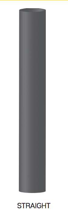 Premium 5” x 48" Straight Cut Aluminized Exhaust Stack OD Ends