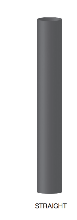 5" x 24” Straight Cut Aluminized Exhaust Stack OD Ends