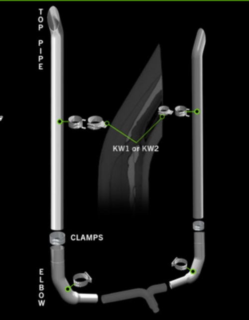 Boilermaker Stack Chrome Exhaust Pipe