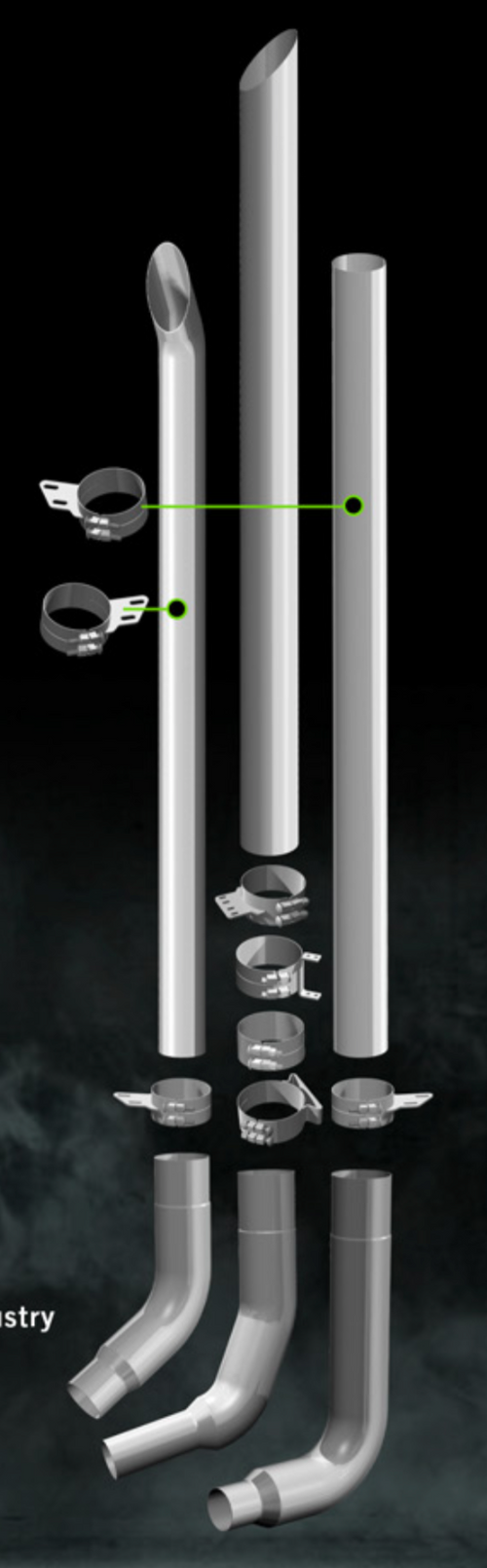 Boilermaker Stack Chrome Exhaust Pipe