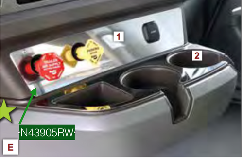 Air Valve / 12 Volt Plug Trim fits Kenworth T680/T880