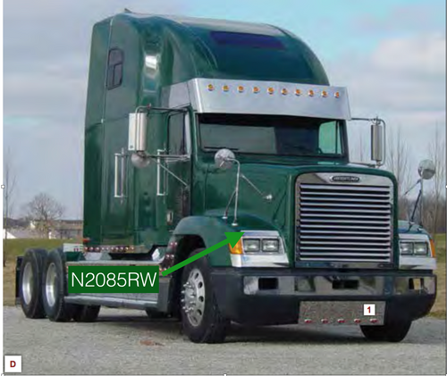 Upper Fender Guards fits Freightliner FLD112/120