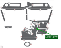 Center Dash Right Side Trim W/2 fits Freightliner Classic/Fld